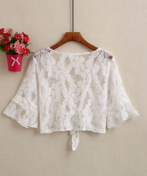 MAISON DE THERESE(メゾン ド テレーズ)の「ショート花柄ストール(カーディガン/ボレロ・レディース・A/C/B・M/L)」の6枚目の写真