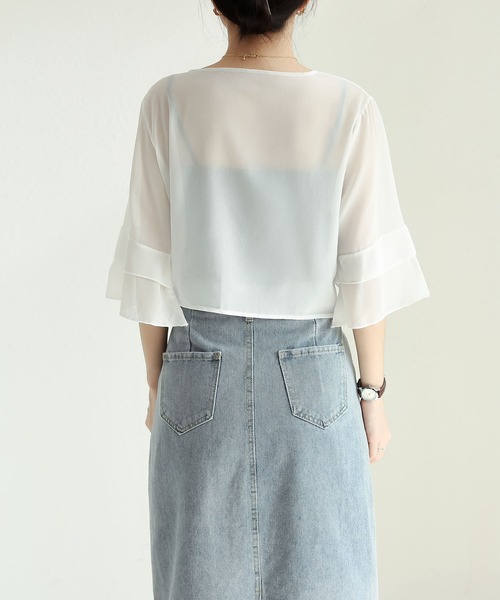 MAISON DE THERESE(メゾン ド テレーズ)の「ショート花柄ストール(カーディガン/ボレロ・レディース・A/C/B・M/L)」の21枚目の写真