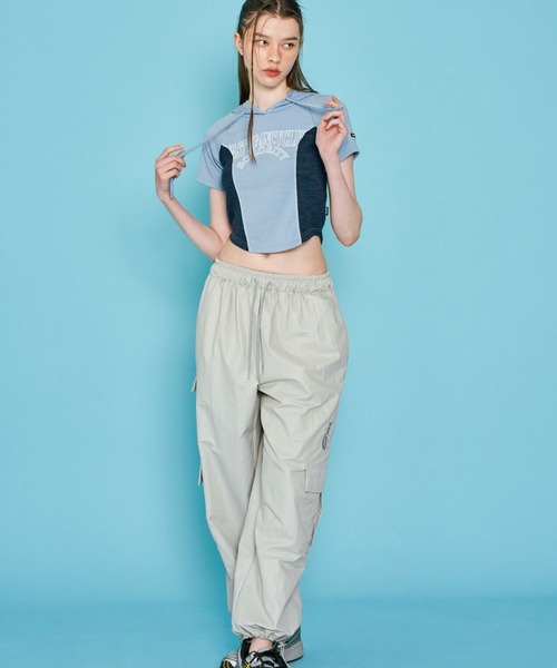 FANCY CLUB（ファンシークラブ）の「NASTY FANCY CLUB／ハーフフード T 2966842（Tシャツ/カットソー・レディース・ブルー/ブラック・FREE）」の3枚目の写真