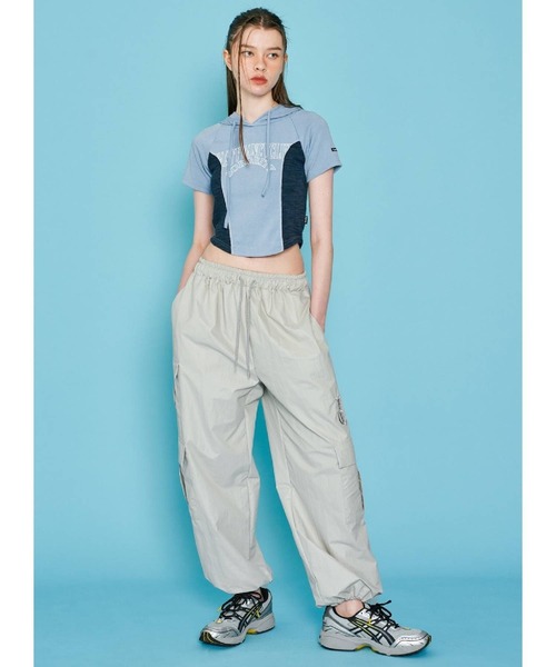 FANCY CLUB（ファンシークラブ）の「NASTY FANCY CLUB／ハーフフード T 2966842（Tシャツ/カットソー・レディース・ブルー/ブラック・FREE）」の4枚目の写真