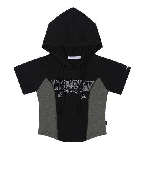 FANCY CLUB（ファンシークラブ）の「NASTY FANCY CLUB／ハーフフード T 2966842（Tシャツ/カットソー・レディース・ブルー/ブラック・FREE）」の12枚目の写真