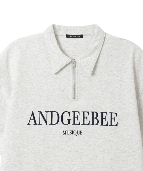 ANDGEEBEE（アンジービー）の「UNISEX 衿付きロゴT（Tシャツ/カットソー・レディース・グレー/ネイビー・X-LARGE）」の16枚目の写真