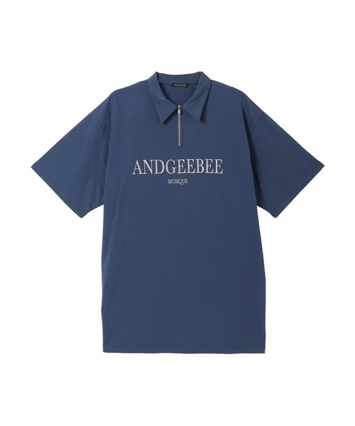 ANDGEEBEE（アンジービー）の「UNISEX 衿付きロゴT（Tシャツ/カットソー・レディース・グレー/ネイビー・X-LARGE）」の8枚目の写真