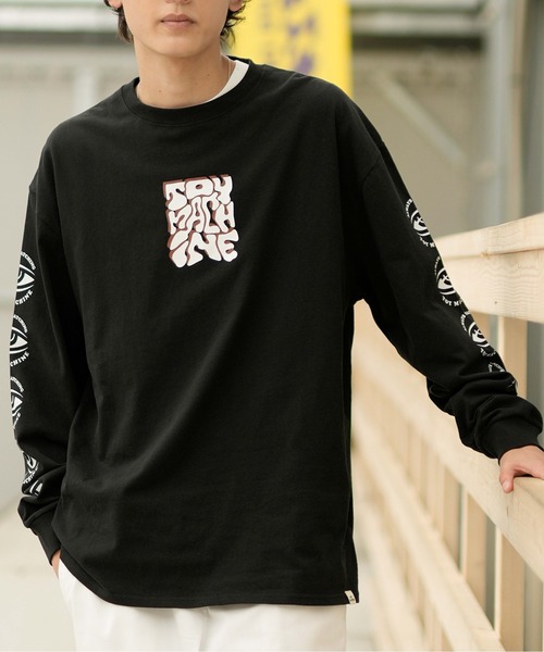 TOY　MACHINE（トイ　マシーン）の「【ムラサキスポーツ別注】TOY MACHINE/トイマシーン LSTシャツ ロンT ビッグシルエット バックプリント MTMFDLT3（Tシャツ/カットソー・メンズ・ブラック/ベージュ/ホワイト・M/L/XL）」の13枚目の写真