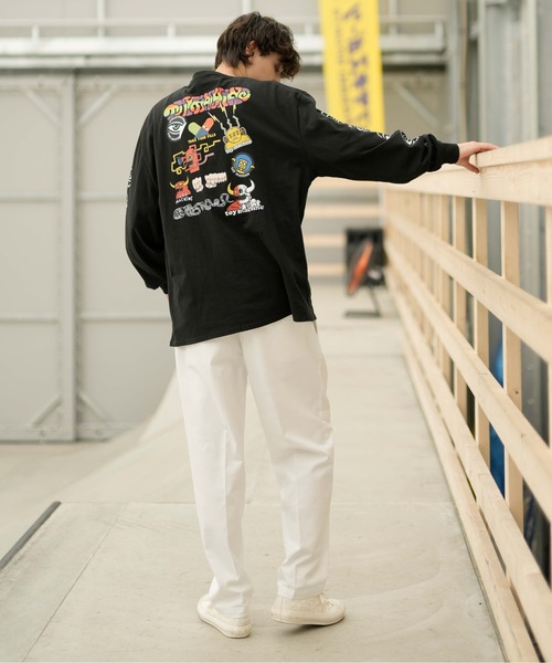 TOY　MACHINE（トイ　マシーン）の「【ムラサキスポーツ別注】TOY MACHINE/トイマシーン LSTシャツ ロンT ビッグシルエット バックプリント MTMFDLT3（Tシャツ/カットソー・メンズ・ブラック/ベージュ/ホワイト・M/L/XL）」の18枚目の写真