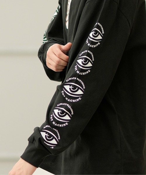 TOY　MACHINE（トイ　マシーン）の「【ムラサキスポーツ別注】TOY MACHINE/トイマシーン LSTシャツ ロンT ビッグシルエット バックプリント MTMFDLT3（Tシャツ/カットソー・メンズ・ブラック/ベージュ/ホワイト・M/L/XL）」の20枚目の写真