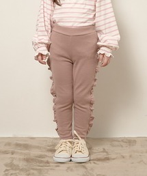 【エニウェアシリーズ】サイドフリル9分丈スリムパンツ