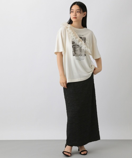 A part by(アパートバイ)の「チュールサッシュ(ベルト・レディース・ブラック/ライトベージュ・FREE)」の11枚目の写真