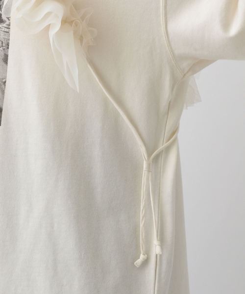 A part by(アパートバイ)の「チュールサッシュ(ベルト・レディース・ブラック/ライトベージュ・FREE)」の8枚目の写真