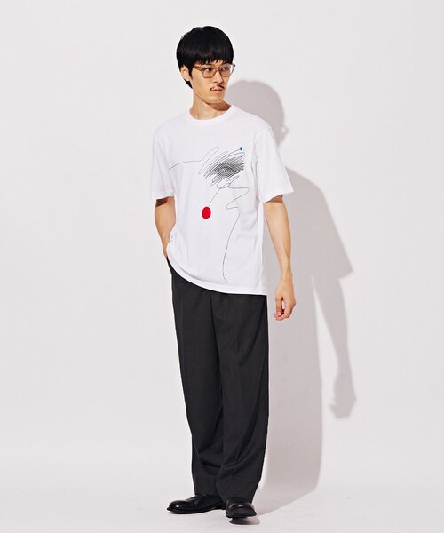 EDIFICE（エディフィス）の「【AICON × EDIFICE】グラフィックプリント Tシャツ（Tシャツ/カットソー・メンズ・ホワイト/ホワイト系その他/コバルトブルー/ホワイト×ホワイト・MEDIUM/LARGE）」の6枚目の写真