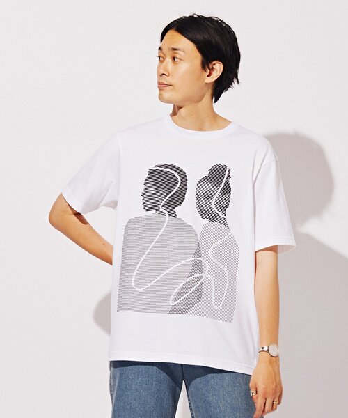 EDIFICE（エディフィス）の「【AICON × EDIFICE】グラフィックプリント Tシャツ（Tシャツ/カットソー・メンズ・ホワイト/ホワイト系その他/コバルトブルー/ホワイト×ホワイト・MEDIUM/LARGE）」の11枚目の写真