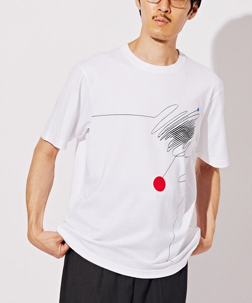 EDIFICE（エディフィス）の「【AICON × EDIFICE】グラフィックプリント Tシャツ（Tシャツ/カットソー・メンズ・ホワイト/ホワイト系その他/コバルトブルー/ホワイト×ホワイト・MEDIUM/LARGE）」の13枚目の写真