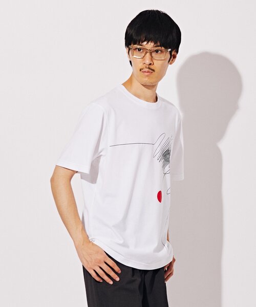 EDIFICE（エディフィス）の「【AICON × EDIFICE】グラフィックプリント Tシャツ（Tシャツ/カットソー・メンズ・ホワイト/ホワイト系その他/コバルトブルー/ホワイト×ホワイト・MEDIUM/LARGE）」の16枚目の写真