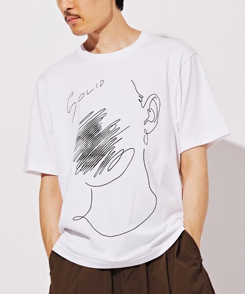 EDIFICE（エディフィス）の「【AICON × EDIFICE】グラフィックプリント Tシャツ（Tシャツ/カットソー・メンズ・ホワイト/ホワイト系その他/コバルトブルー/ホワイト×ホワイト・MEDIUM/LARGE）」の19枚目の写真