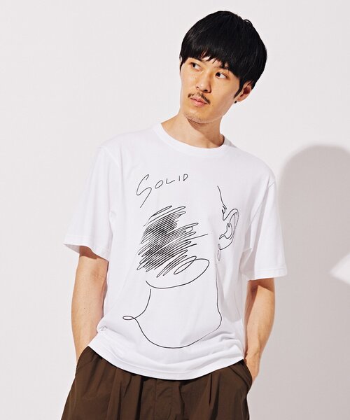 EDIFICE（エディフィス）の「【AICON × EDIFICE】グラフィックプリント Tシャツ（Tシャツ/カットソー・メンズ・ホワイト/ホワイト系その他/コバルトブルー/ホワイト×ホワイト・MEDIUM/LARGE）」の20枚目の写真