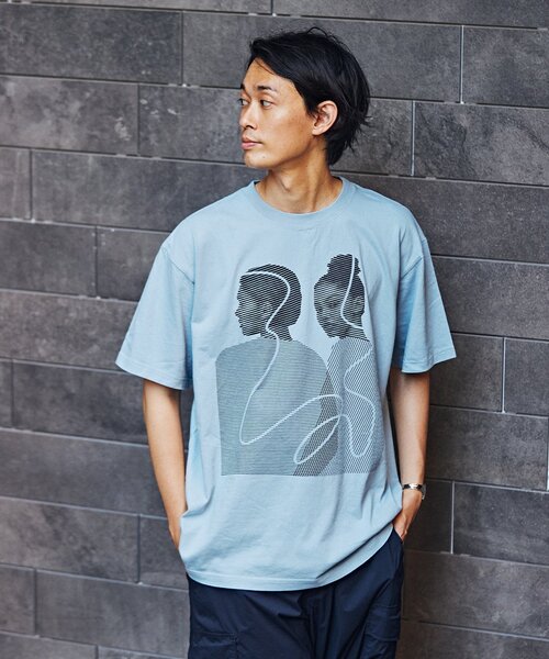 EDIFICE（エディフィス）の「【AICON × EDIFICE】グラフィックプリント Tシャツ（Tシャツ/カットソー・メンズ・ホワイト/ホワイト系その他/コバルトブルー/ホワイト×ホワイト・MEDIUM/LARGE）」の22枚目の写真