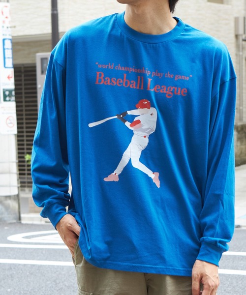 PAIRMANON STREET（ペアマノンストリート）の「【PAIRMANON STREET】【かぞくおそろい】【パパサイズ】ビッグシルエット 長袖プリントTシャツ（Tシャツ/カットソー・メンズ・ベージュ系その他/オレンジ系その他/ブラック系その他2/ブラック系その他/テラコッタ/ブルー系その他/グリーン系その他/マスタード/ブルー系その他2/イエロー系その他・FREE）」の8枚目の写真