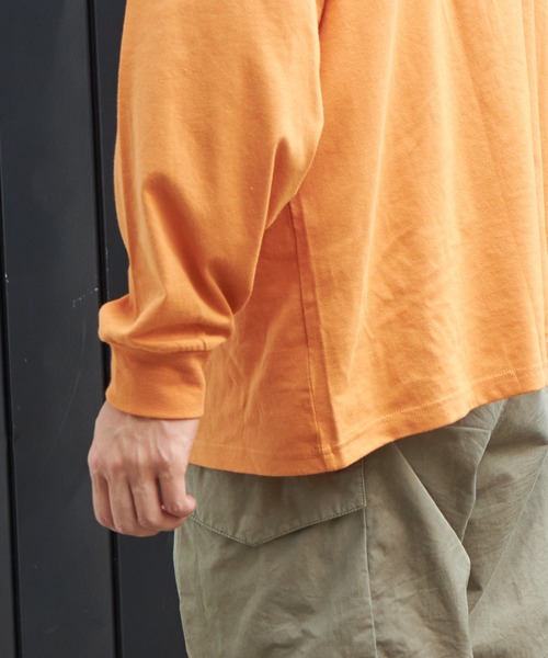 PAIRMANON STREET（ペアマノンストリート）の「【PAIRMANON STREET】【かぞくおそろい】【パパサイズ】ビッグシルエット 長袖プリントTシャツ（Tシャツ/カットソー・メンズ・ベージュ系その他/オレンジ系その他/ブラック系その他2/ブラック系その他/テラコッタ/ブルー系その他/グリーン系その他/マスタード/ブルー系その他2/イエロー系その他・FREE）」の22枚目の写真