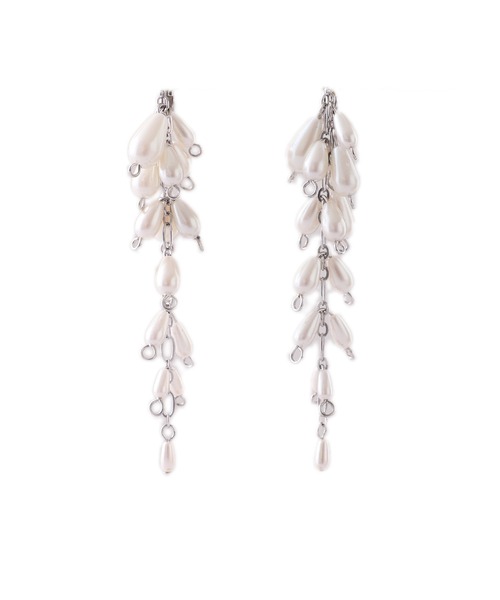 PourVous（プールヴー）の「ウィステリアモチーフイヤリング 結婚式 同窓会 オケージョン 二次会（イヤリング・レディース・シルバー/ゴールド・FREE）」の8枚目の写真