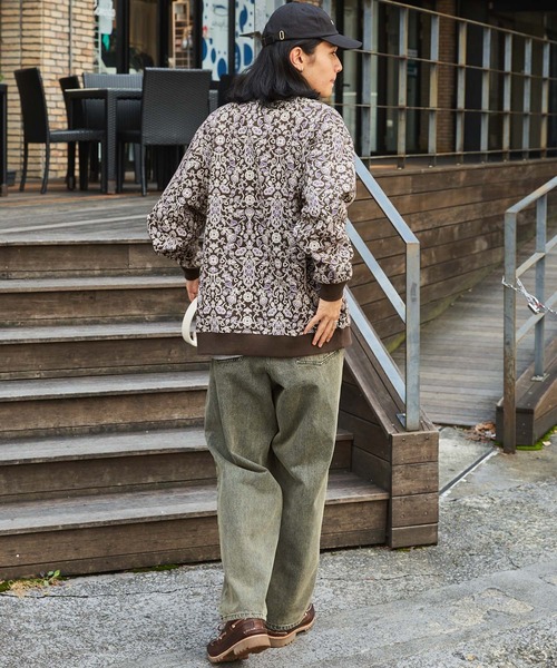 Dickies/ディッキーズ オーバーサイズ 総柄 裏起毛スウェット