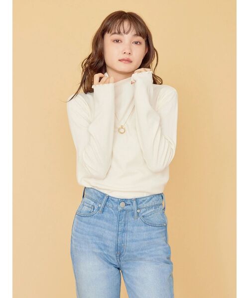 AMERICAN HOLIC(アメリカンホリック)の「SET ポンチベスト+テレコカットプルオーバー(Tシャツ/カットソー・レディース・チャコールグレー/モカ/ブラック・M/L)」の12枚目の写真