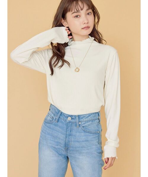 AMERICAN HOLIC(アメリカンホリック)の「SET ポンチベスト+テレコカットプルオーバー(Tシャツ/カットソー・レディース・チャコールグレー/モカ/ブラック・M/L)」の13枚目の写真