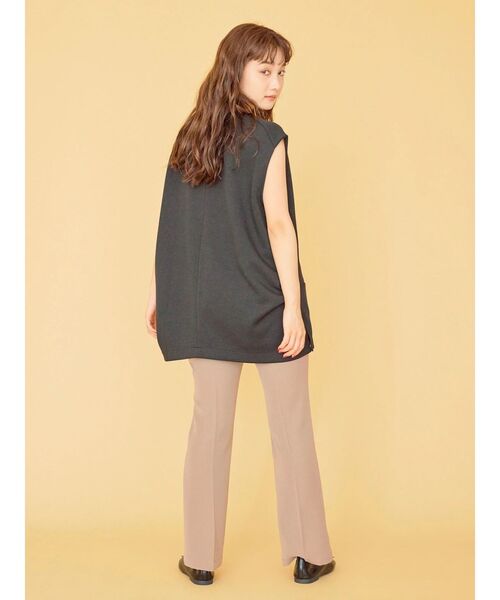 AMERICAN HOLIC(アメリカンホリック)の「SET ポンチベスト+テレコカットプルオーバー(Tシャツ/カットソー・レディース・チャコールグレー/モカ/ブラック・M/L)」の20枚目の写真