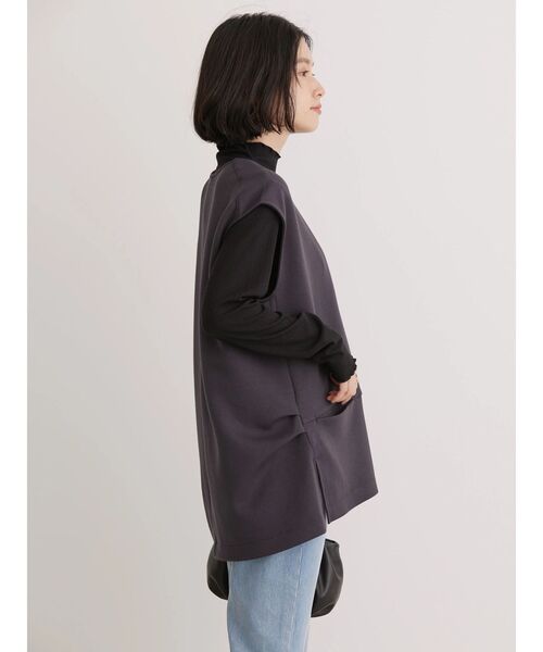 AMERICAN HOLIC(アメリカンホリック)の「SET ポンチベスト+テレコカットプルオーバー(Tシャツ/カットソー・レディース・チャコールグレー/モカ/ブラック・M/L)」の22枚目の写真