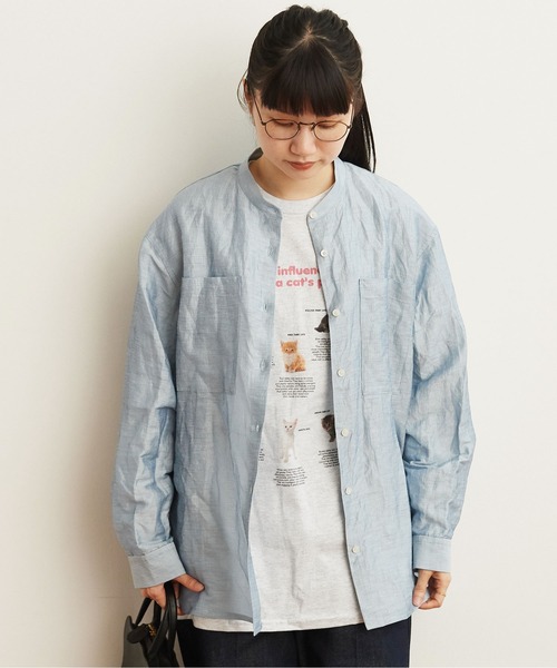 fig london フィグロンドン　猫　Tシャツ　アッシュグレー　ネコ　cat fig london フィグロンドン 猫 Tシャツ アッシュグレー ネコ cat