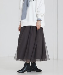 abahouse mavie | チュールタフタリバーシブルスカート(スカート)