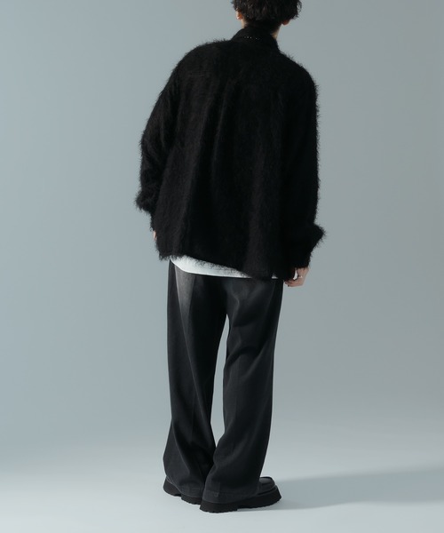 epnok（エプノック）の「ベーシックルーズフリンジシャツ（シャツ/ブラウス・メンズ・ライトグレー/ブラック・LARGE/MEDIUM/SMALL）」の19枚目の写真