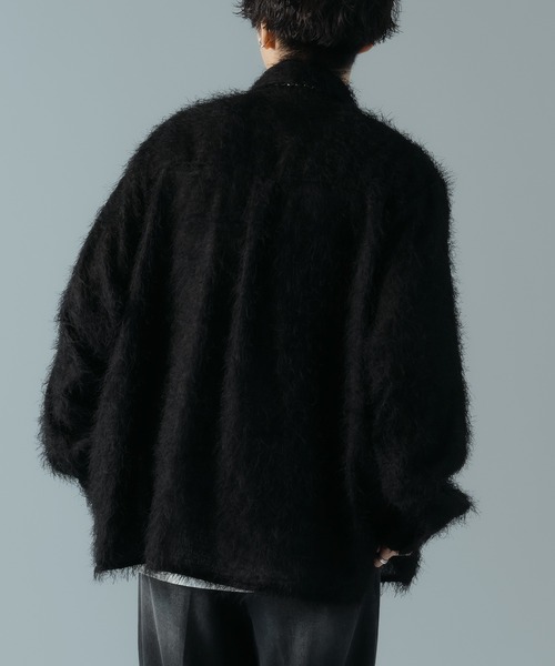 epnok（エプノック）の「ベーシックルーズフリンジシャツ（シャツ/ブラウス・メンズ・ライトグレー/ブラック・LARGE/MEDIUM/SMALL）」の15枚目の写真