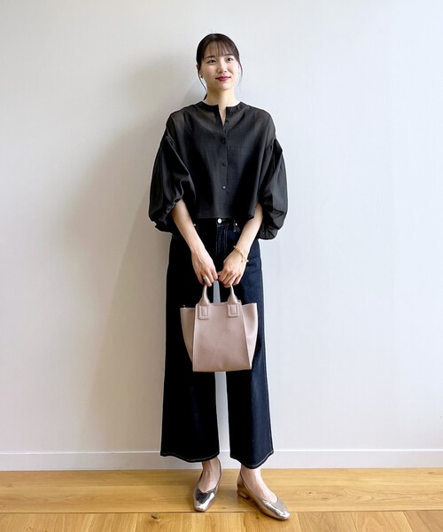 OPAQUE.CLIP(オペークドットクリップ)の「◆【2WAY/軽量】サイドウィングミドルトート(トートバッグ・レディース・ライトグレー/ベージュ/チャコールグレー/ブラック/ピンク系・00)」の10枚目の写真