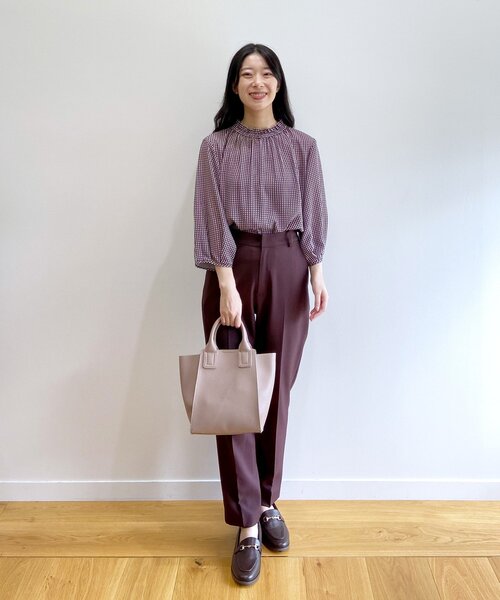 OPAQUE.CLIP(オペークドットクリップ)の「◆【2WAY/軽量】サイドウィングミドルトート(トートバッグ・レディース・ライトグレー/ベージュ/チャコールグレー/ブラック/ピンク系・00)」の12枚目の写真