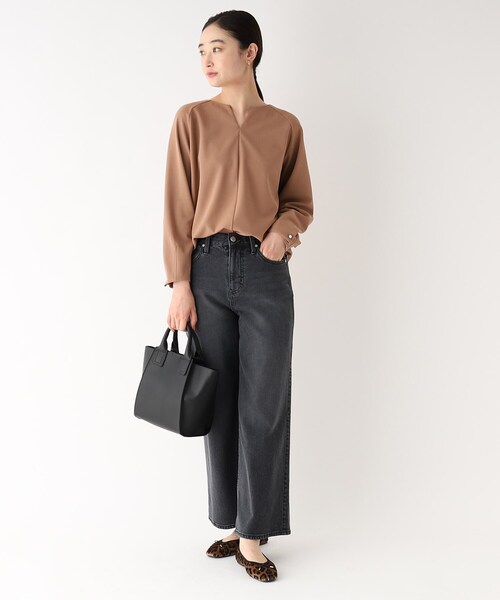 OPAQUE.CLIP(オペークドットクリップ)の「◆【2WAY/軽量】サイドウィングミドルトート(トートバッグ・レディース・ライトグレー/ベージュ/チャコールグレー/ブラック/ピンク系・00)」の21枚目の写真