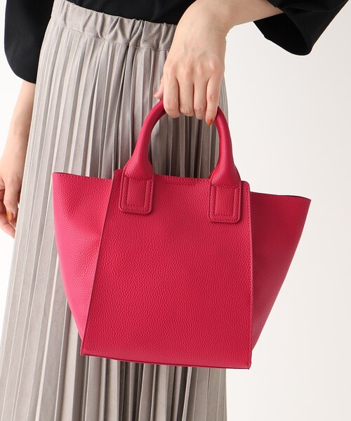 OPAQUE.CLIP(オペークドットクリップ)の「◆【2WAY/軽量】サイドウィングミドルトート(トートバッグ・レディース・ライトグレー/ベージュ/チャコールグレー/ブラック/ピンク系・00)」の7枚目の写真