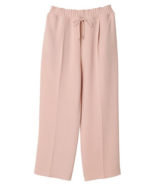 Green　Parks（グリーンパークス）の「イージーウエストセンタープレスストレートパンツ（その他パンツ・レディース・ピンク/ブラック/ホワイト系その他2・FREE）」の12枚目の写真