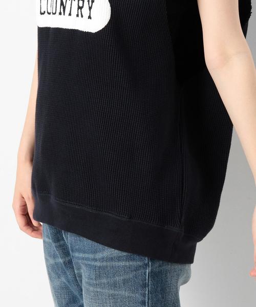 Another Edition（アナザーエディション）の「GOOD ROCK SPEEDロゴクルーネックノースリーブ/BCgood/s LOGO CN NSL◆（Tシャツ/カットソー・レディース・ナチュラル/ネイビー・ﾌﾘ-）」の10枚目の写真