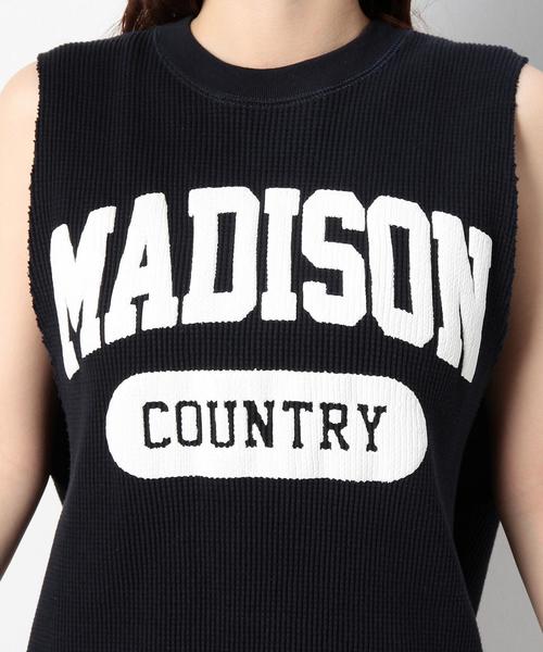 Another Edition（アナザーエディション）の「GOOD ROCK SPEEDロゴクルーネックノースリーブ/BCgood/s LOGO CN NSL◆（Tシャツ/カットソー・レディース・ナチュラル/ネイビー・ﾌﾘ-）」の12枚目の写真