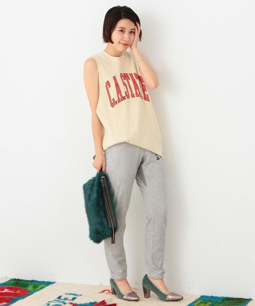 Another Edition（アナザーエディション）の「GOOD ROCK SPEEDロゴクルーネックノースリーブ/BCgood/s LOGO CN NSL◆（Tシャツ/カットソー・レディース・ナチュラル/ネイビー・ﾌﾘ-）」の7枚目の写真