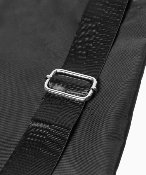 Theater code（シアターコード）の「nylon sack/ナップサック ジムサック ワンショルダーバッグ 巾着バッグ ナイロン 2WAY（ショルダーバッグ・メンズ・ブラック/シルバー・FREE）」の6枚目の写真