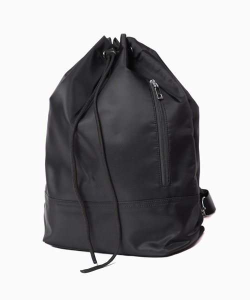 Theater code（シアターコード）の「nylon sack/ナップサック ジムサック ワンショルダーバッグ 巾着バッグ ナイロン 2WAY（ショルダーバッグ・メンズ・ブラック/シルバー・FREE）」の12枚目の写真