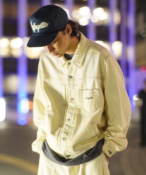 Lafayette（ラファイエット）の「LFYT ラファイエット [Lafayette] - コットンツイル トラッカー ジャケット Gジャン [COTTON TWILL TRUCKER JACKET]（その他アウター・メンズ・アイボリー/ブラウン/ブラック・L/XL/M/XXL）」の20枚目の写真