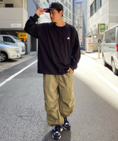 POLeR(ポーラー)の「【ムラサキスポーツ別注】POLER/ポーラー ロンT 吸汗速乾 胸刺繍 バックプリント クルーネック 232MCV4012(Tシャツ/カットソー・メンズ・ホワイト×ブラック/ブラック×ホワイト・M/L/XL)」の13枚目の写真