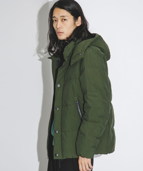 人気 ナノユニバース 西川ダウン ナイロン ロングダウン M オリーブグリーン 人気 ナノユニバース 西川ダウン ナイロン ロングダウン M オリーブ