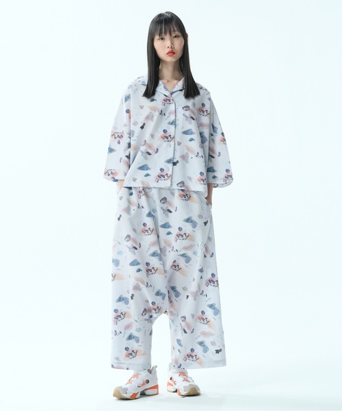 BEDSIDEDRAMA(ベットサイドドラマ)の「Poltergeist Relax Pants(その他パンツ・レディース・ライトグレー/ブラック・1)」の12枚目の写真
