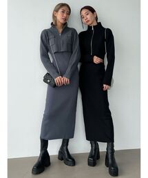 EMODA | 2ピースレイヤーマキシワンピース(ワンピース)