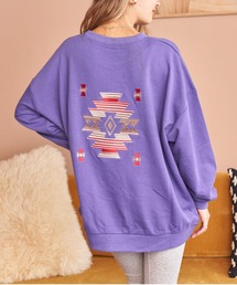 オルテガ 刺繍 スウェット トレーナー