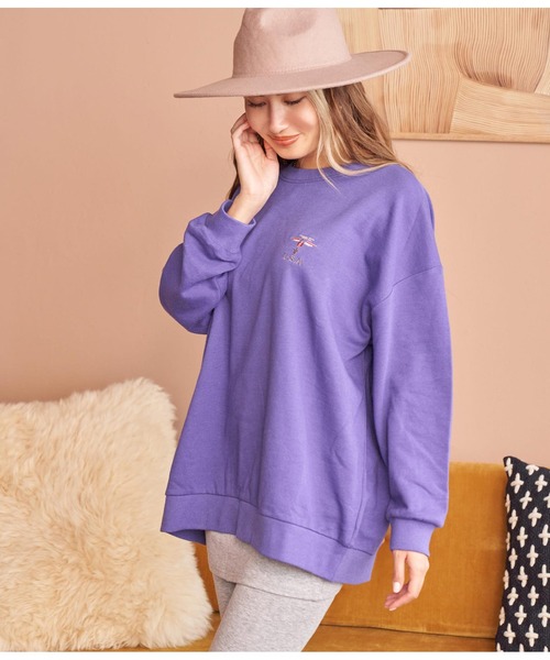 anap mimpi(アナップミンピ)の「オルテガ 刺繍 スウェット トレーナー(スウェット・レディース・ブラック/オレンジ/パープル/ベージュ系その他・FREE)」の21枚目の写真