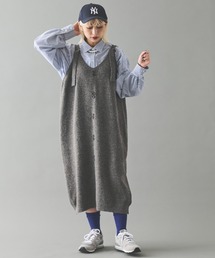 MERLOT | ダブルボタンニットジャンスカ(ジャンパースカート)